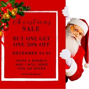 🎄Christmas Sale! Entire Closet Buy One Get One 50% Off (December 24 & 25) 🎅